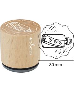 Hobby Stempel - Woodies Stempel - Liefdesbrief in Fles