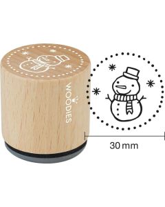 Hobby Stempel - Woodies Stempel - Sneeuwman