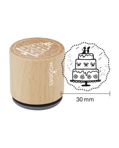 Hobby Stempel - Woodies Stempel - Trouw Taart