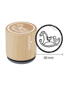 Hobby Stempel - Woodies Stempel - Hobbelpaard