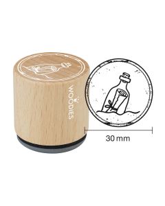 Hobby Stempel - Woodies Stempel - Boodschap in een fles