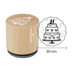 Hobby Stempel - Woodies Stempel - Trouw Taart